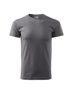 Malfini Basic Ανδρικό Διαφημιστικό T-shirt Κοντομάνικο steel MLI-12936 2