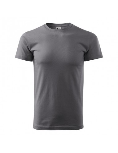 Malfini Basic Ανδρικό Διαφημιστικό T-shirt Κοντομάνικο steel MLI-12936