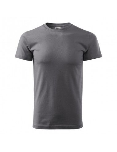 Malfini Basic Ανδρικό Διαφημιστικό T-shirt Κοντομάνικο steel MLI-12936