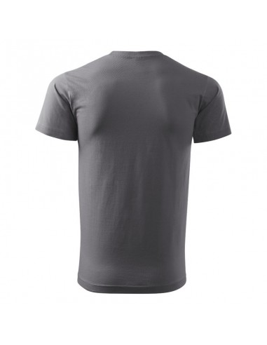 Malfini Basic Ανδρικό Διαφημιστικό T-shirt Κοντομάνικο steel MLI-12936