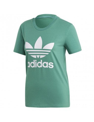 Adidas Trefoil Αθλητικό Γυναικείο T-shirt Πράσινο με Στάμπα FM3300