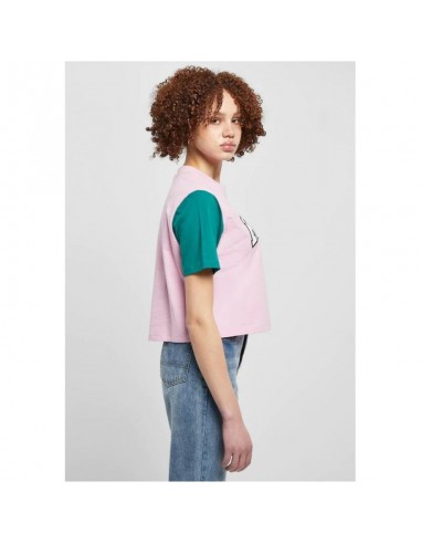 Karl Kani Serif Γυναικείο Crop T-shirt Μπεζ KW231-033-1