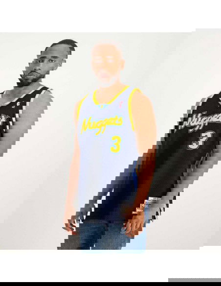 Mitchell Ness NBA Swingman Denver Nuggets Allen Iverson Tshirt SMJY4205DNU06AIVASBL