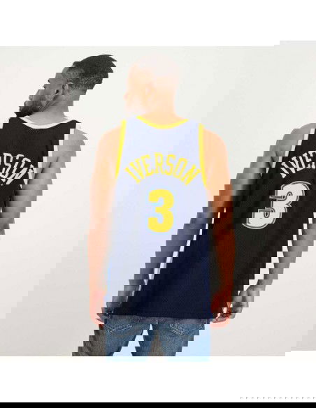 Mitchell Ness NBA Swingman Denver Nuggets Allen Iverson Tshirt SMJY4205DNU06AIVASBL
