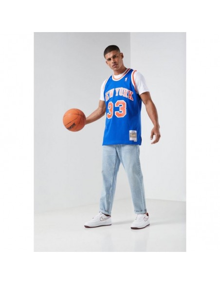 Mitchell & Ness New York Knicks SMJYGS18186-NYKROYA91PEW Ανδρική Φανέλα Μπάσκετ Patrick Ewing