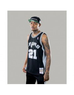 Mitchell Ness NBA Swingman San Antonio Spurs Tim Duncan TShirt SMJYGS18208SASBLCK98TDU 2