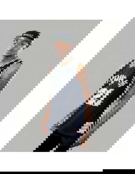 Mitchell Ness NBA Swingman San Antonio Spurs Tim Duncan TShirt SMJYGS18208SASBLCK98TDU