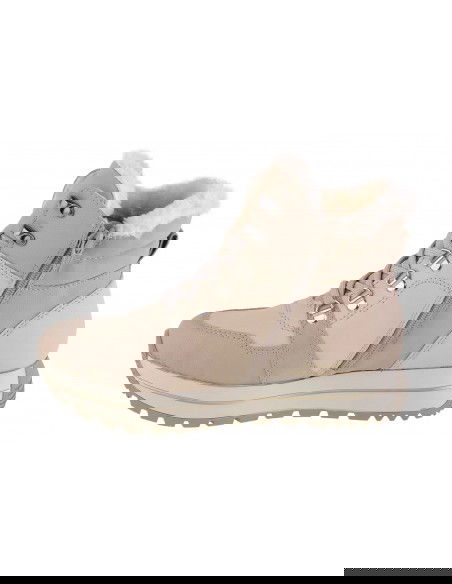 Rieker Γυναικεία Μποτάκια με Πλατφόρμα Μπεζ N4002-60