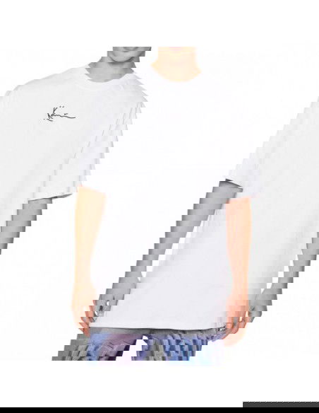 Karl Kani Small Signature Essential Ανδρικό T-shirt Κοντομάνικο Λευκό 6037451