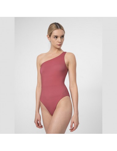 4F Ολόσωμο Μαγιό με Έναν Ώμο Ροζ 4FSS23USWSF027-53S