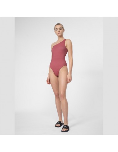 4F Ολόσωμο Μαγιό με Έναν Ώμο Ροζ 4FSS23USWSF027-53S