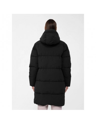 4F Μακρύ Γυναικείο Puffer Μπουφάν για Χειμώνα Μαύρο 4FAW23TDJAF236-20S