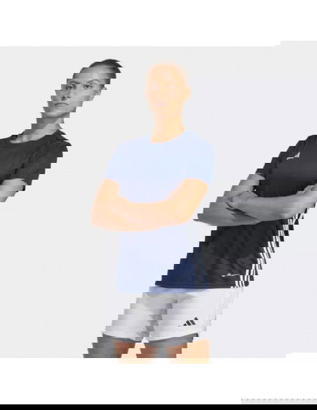 Adidas Γυναικεία Αθλητική Μπλούζα Κοντομάνικη Navy Μπλε H44531