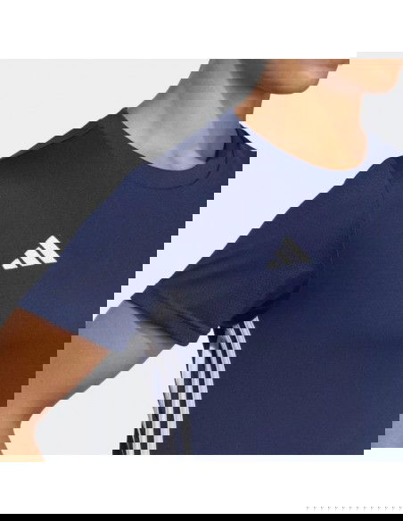 Adidas Γυναικεία Αθλητική Μπλούζα Κοντομάνικη Navy Μπλε H44531