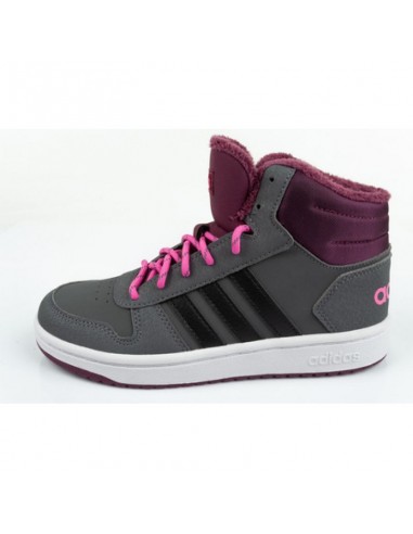 Adidas Αθλητικά Παιδικά Παπούτσια Μπάσκετ Hoops 2 GZ7796 Grey Five / Core Black / Screaming Pink