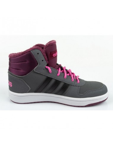 Adidas Αθλητικά Παιδικά Παπούτσια Μπάσκετ Hoops 2 GZ7796 Grey Five / Core Black / Screaming Pink