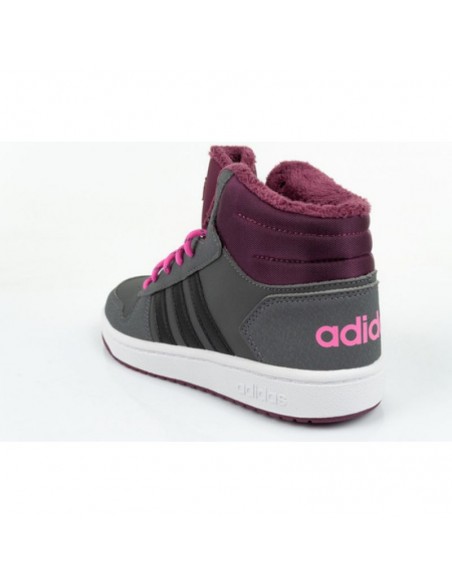 Adidas Αθλητικά Παιδικά Παπούτσια Μπάσκετ Hoops 2 GZ7796 Grey Five / Core Black / Screaming Pink