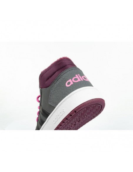 Adidas Αθλητικά Παιδικά Παπούτσια Μπάσκετ Hoops 2 GZ7796 Grey Five / Core Black / Screaming Pink