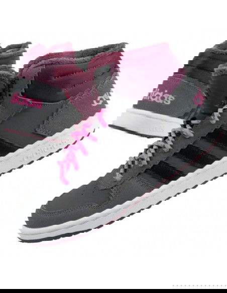 Adidas Αθλητικά Παιδικά Παπούτσια Μπάσκετ Hoops 2 GZ7796 Grey Five / Core Black / Screaming Pink