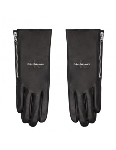 Calvin Klein Μαύρα Γυναικεία Δερμάτινα Γάντια K60K610153BDS
