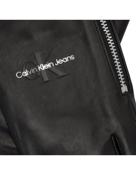 Calvin Klein Μαύρα Γυναικεία Δερμάτινα Γάντια K60K610153-BDS