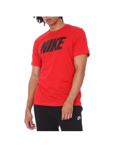 Nike Icon Block Αθλητικό Ανδρικό T-shirt Κόκκινο με Λογότυπο DC5092-657