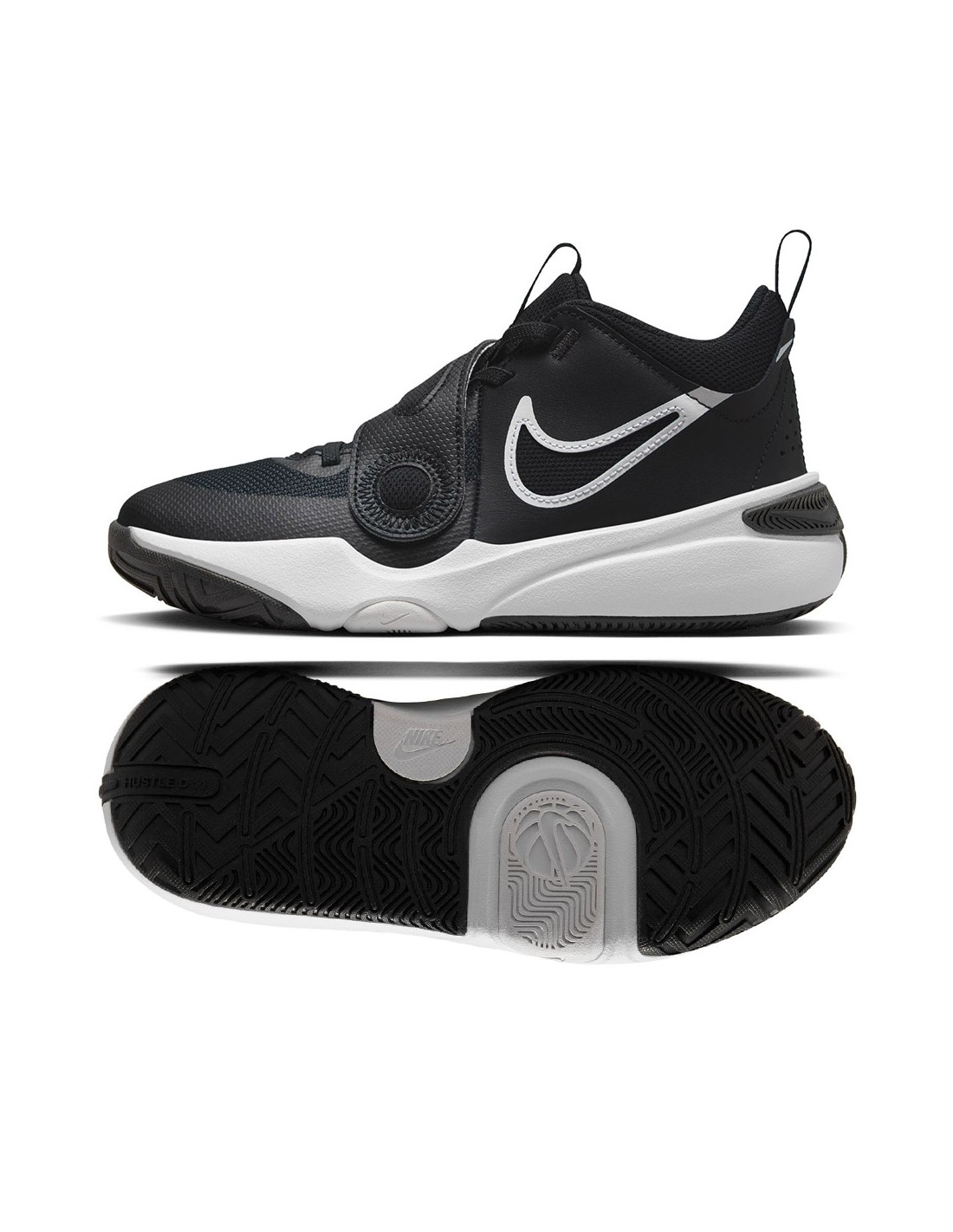 Nike Αθλητικά Παιδικά Παπούτσια Μπάσκετ Hustle D 11 Black / White DV8996-002