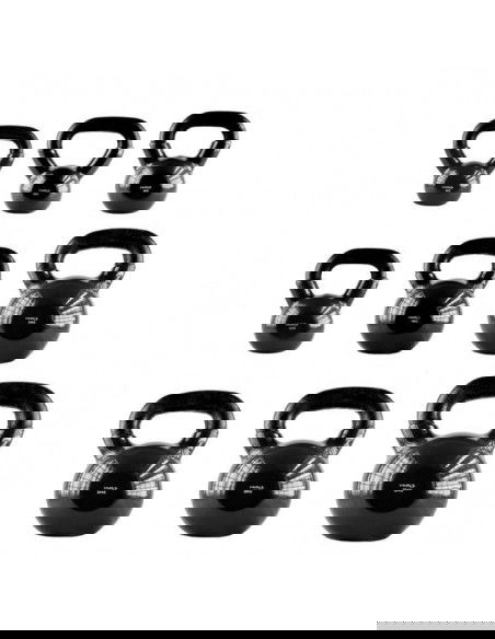 HMS KNV04 Kettlebell από Μαντέμι 4kg Μαύρο