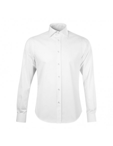 Malfini Ανδρικό Πουκάμισο Μακρυμάνικo white MLI-26400