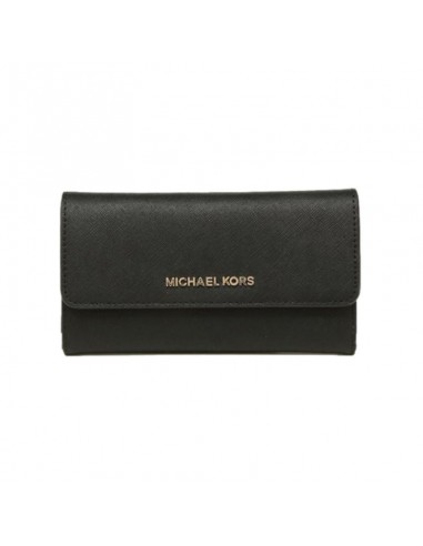 Michael Kors Jet Set Γυναικείο Πορτοφόλι Μαύρο 35S8GTVF7L