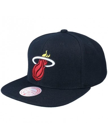 Mitchell Ness NBA Miami Heat Top Spot Snapback Hwc Heat HHSS2976MHEYYPPPBLCK