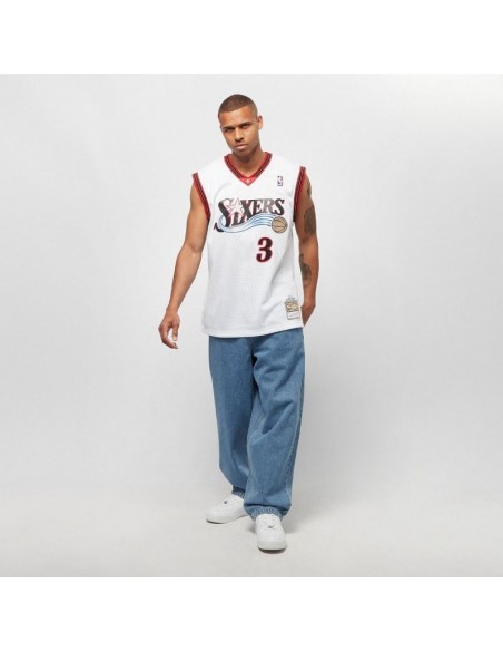 Mitchell & Ness Allen Iverson Swingman Jersey 2000-01 Philadelphia SMJYGS18200-P76WHIT00AIV Ανδρική Φανέλα Μπάσκετ