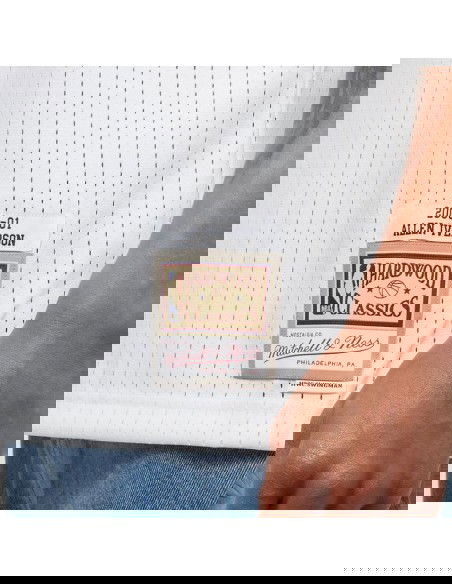 Mitchell Ness NBA Swingman Home Jersey 76ERS 00 Allen Iverson M SMJYGS18200P76WHIT00AIV