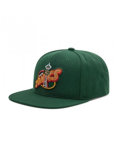 Mitchell Ness NBA Team Ground 20 Snapback HWC Seattle Supersonic Cap HHSS3258SSUYYPPPGREN