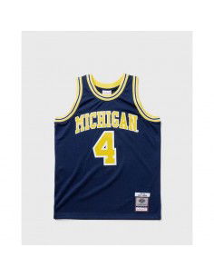 Mitchell Ness NCAA Swingman Road Jersey Michigan1991 Chris Webber SMJY4437UMI91CWEASBL