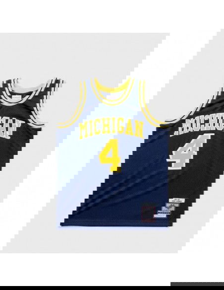 Mitchell Ness NCAA Swingman Road Jersey Michigan1991 Chris Webber SMJY4437UMI91CWEASBL