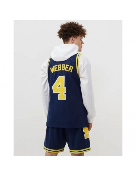 Mitchell & Ness Webber SMJY4437-UMI91CWEASBL Ανδρική Φανέλα Εμφάνισης Μπάσκετ