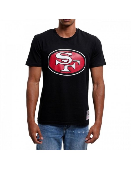 Mitchell & Ness Ανδρικό T-shirt Κοντομάνικο Μαύρο BMTRINTL1053-SF4BLCK