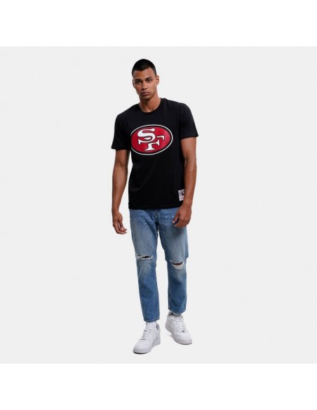 Mitchell & Ness Ανδρικό T-shirt Κοντομάνικο Μαύρο BMTRINTL1053-SF4BLCK