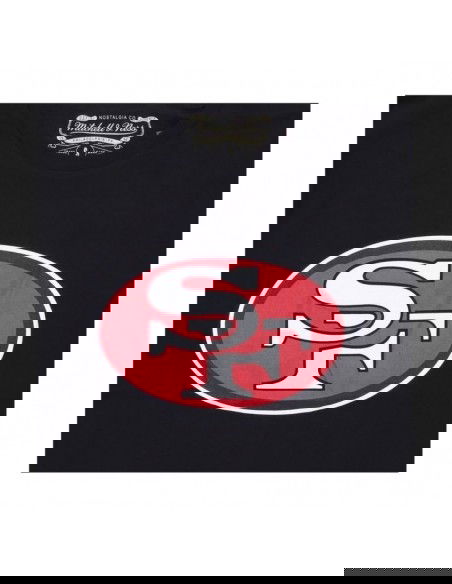 Mitchell & Ness Ανδρικό T-shirt Κοντομάνικο Μαύρο BMTRINTL1053-SF4BLCK