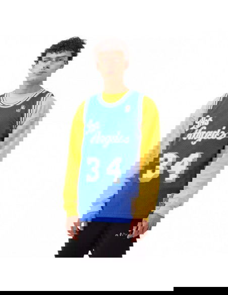 Mitchell Ness NBA Swingman Los Angeles Lakers Shaquille O'Neal M Tshirt SMJYAC18013LALROYA96SON