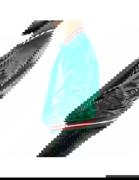 Mitchell & Ness Ανδρικό Μπουφάν Πράσινο. STJKMG18013-MBUDKGN