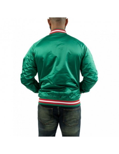 Mitchell & Ness Ανδρικό Μπουφάν Πράσινο. STJKMG18013-MBUDKGN