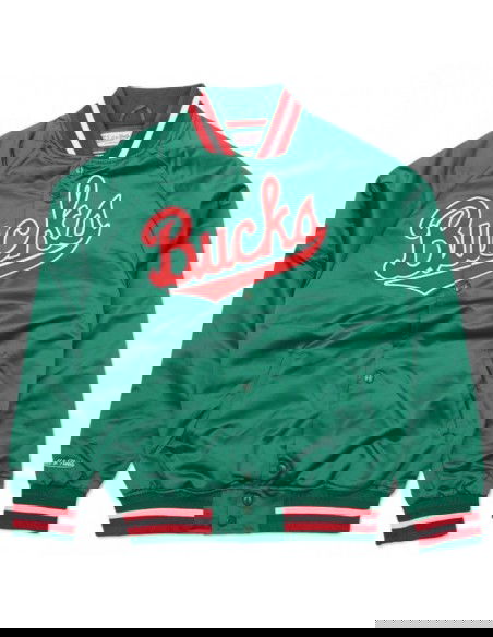 Mitchell & Ness Ανδρικό Μπουφάν Πράσινο. STJKMG18013-MBUDKGN