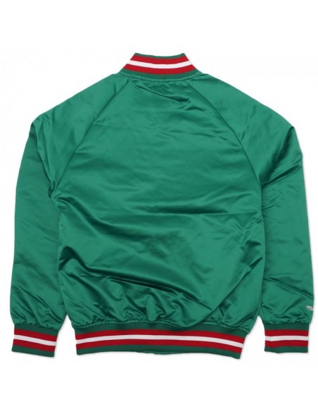 Mitchell & Ness Ανδρικό Μπουφάν Πράσινο. STJKMG18013-MBUDKGN