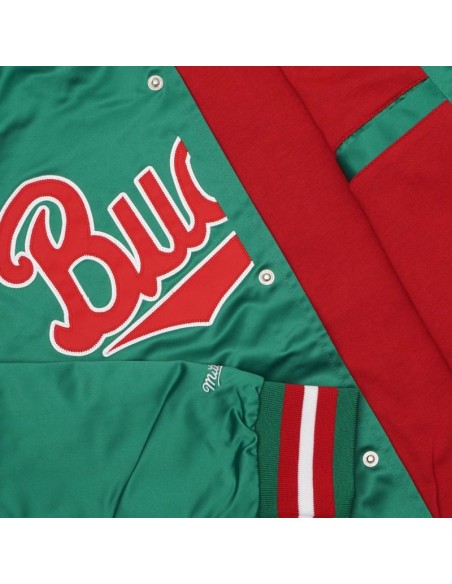 Mitchell & Ness Ανδρικό Μπουφάν Πράσινο. STJKMG18013-MBUDKGN