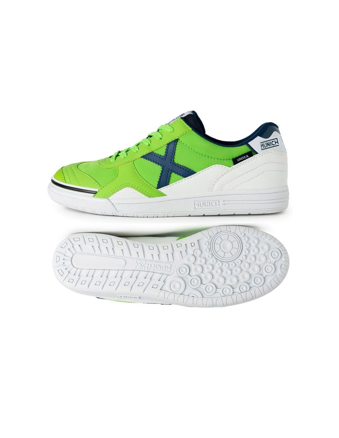 Munich Gresca IN 3000310 Χαμηλά Ποδοσφαιρικά Παπούτσια Σάλας Πράσινα