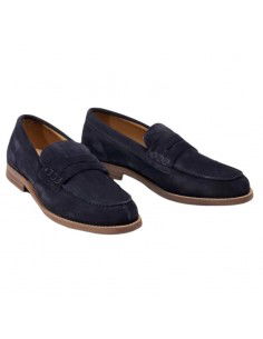 Tommy Hilfiger Suede Ανδρικά Loafers σε Μπλε Χρώμα FM0FM02867-DW5 2