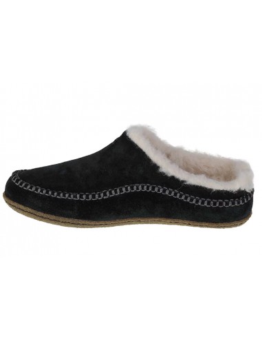 Sorel Lanner Ridge Δερμάτινες Χειμερινές Ανδρικές Παντόφλες Μαύρες 1923641010