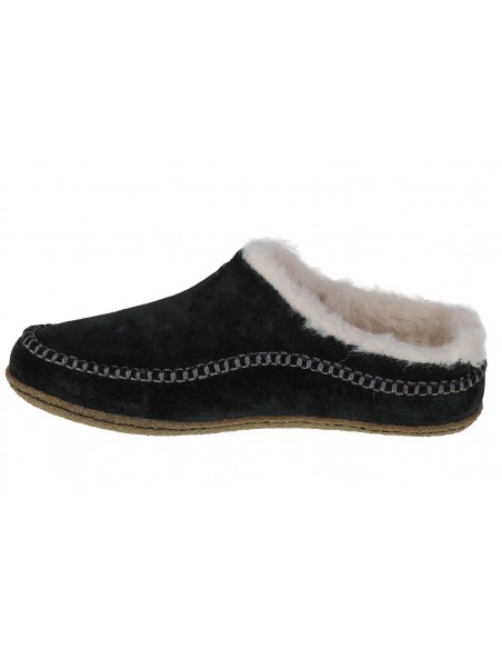 Sorel Lanner Ridge Δερμάτινες Χειμερινές Ανδρικές Παντόφλες Μαύρες 1923641010